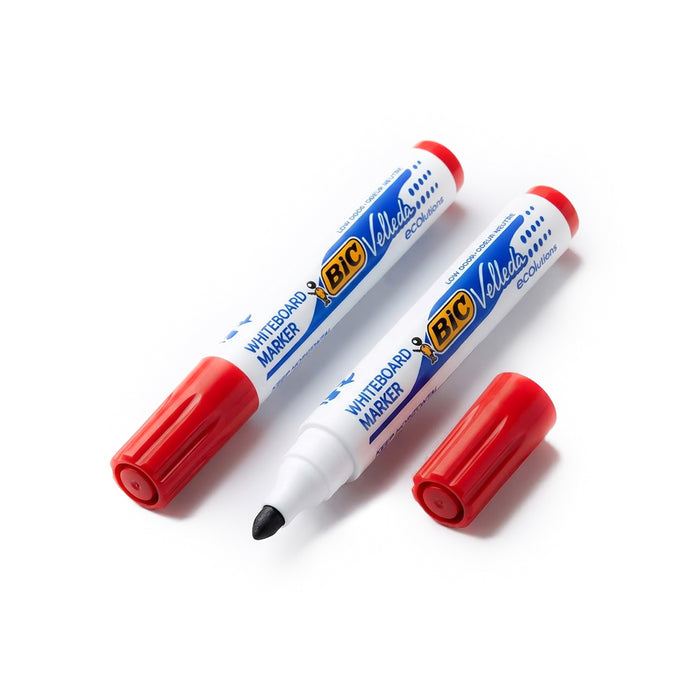 BIC Velleda – Feutre effaçable pour tableau blanc (Rouge / Vert)