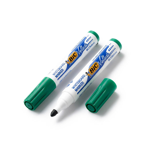 BIC Velleda – Feutre effaçable pour tableau blanc (Rouge / Vert)