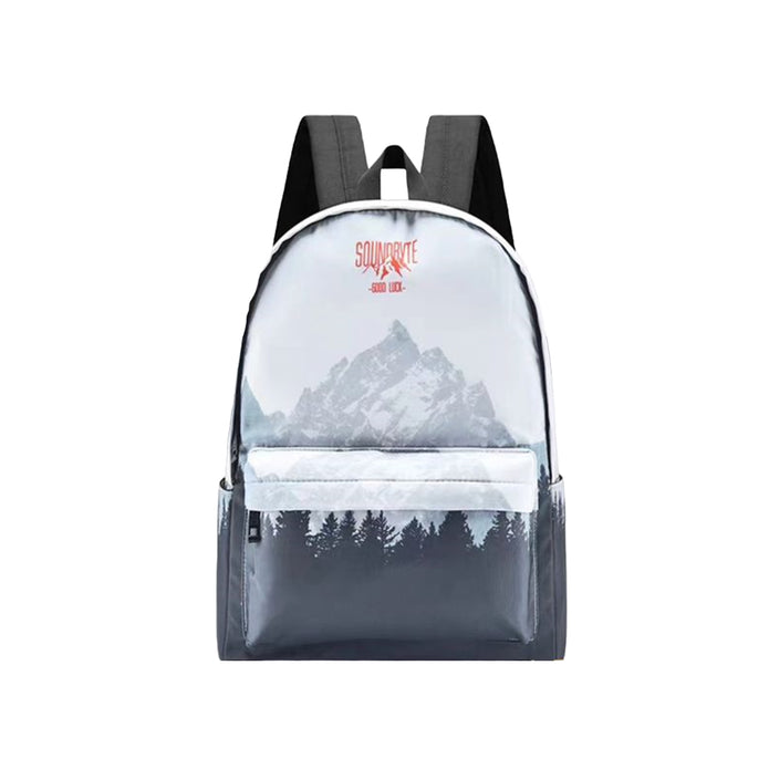 Sac à Dos Moderne Blanc & Bleu Dégradé – Léger et Pratique