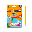 Crayons de Couleurs Triangulaires BIC Kids Evolution – 12 Crayons