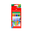 Faber-Castell – Crayons de Couleur Triangulaires 12 Couleurs (Smooth Rich Color)