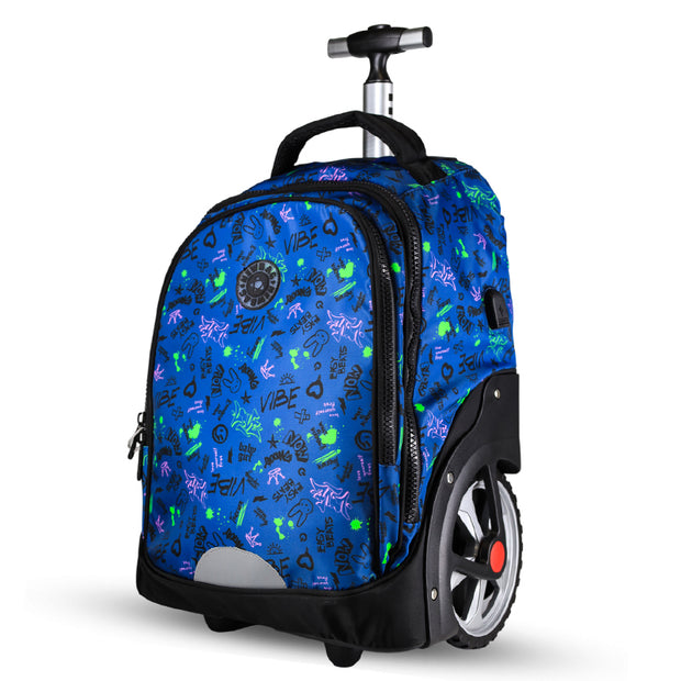 Cartable Sac à Dos à Roulettes Enfant 17’’ – Résistant et Confortable | Différentes Couleurs
