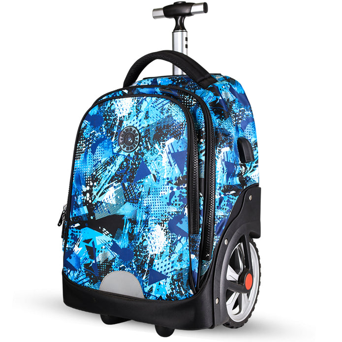 Cartable Sac à Dos à Roulettes Enfant 17’’ – Résistant et Confortable | Différentes Couleurs