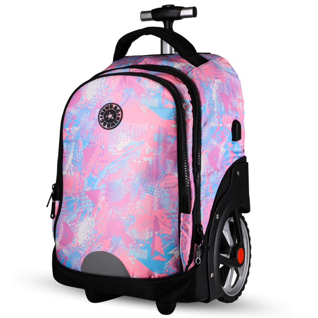 Cartable Sac à Dos à Roulettes Enfant 17’’ – Résistant et Confortable | Différentes Couleurs