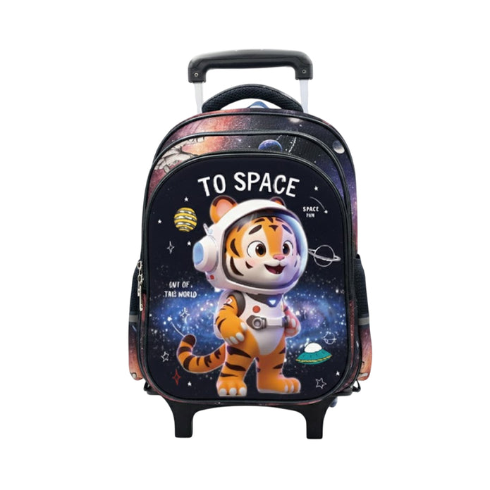 Sac à Dos à Roulettes Enfant 3D – Cartable Trolley Scolaire Premium