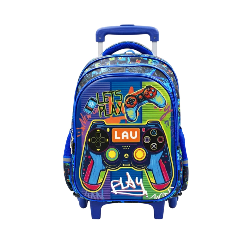 Sac à Dos à Roulettes Enfant 3D – Cartable Trolley Scolaire Premium