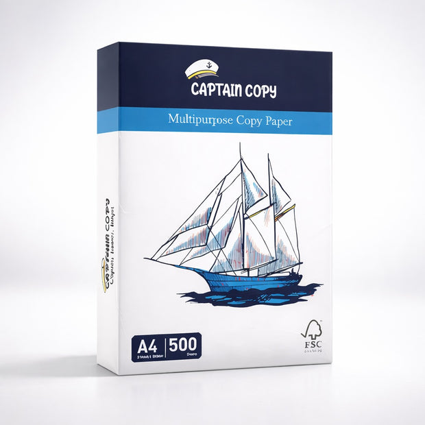 Papier Multiusage Captain Copy – Format A4, 500 Feuilles