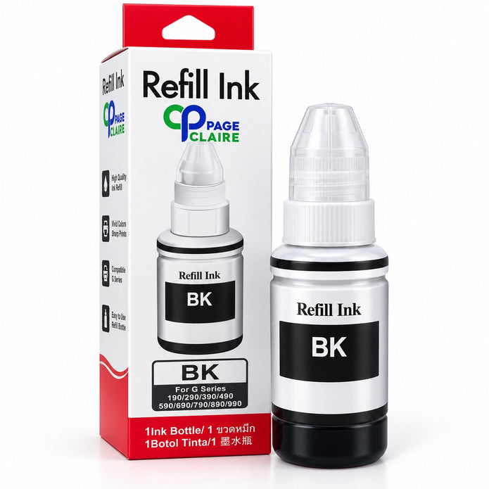Encre de Recharge Page Claire – Premium Ink – Bouteille d’Encre pour Imprimante