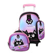 Pack Scolaire 3 Pièces Premium – Cartable à Roulettes Trolley 3D
